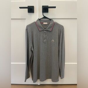 MONCLER LONG SLEEVE POLO SHIRT